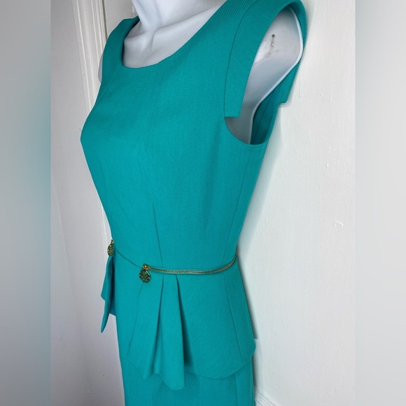 ANTONIO MELANI Turquoise Midi Dress - Picture 3 of 7